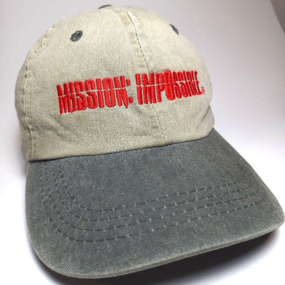 Vintage Deadstock 1990s Mission Impossible cap Blockbuster Strapback Hat RARE